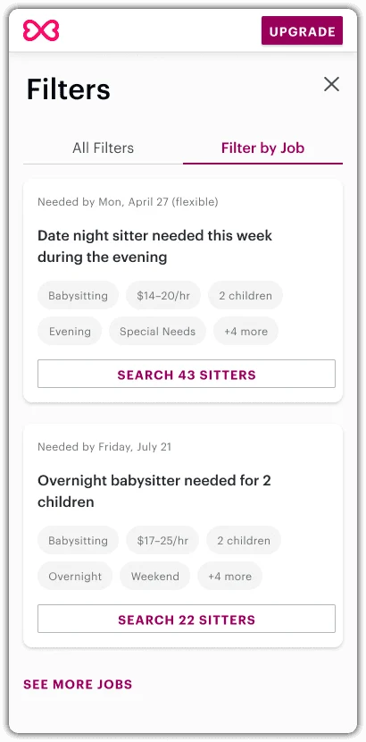Search filters: making the matching requirements explicit.