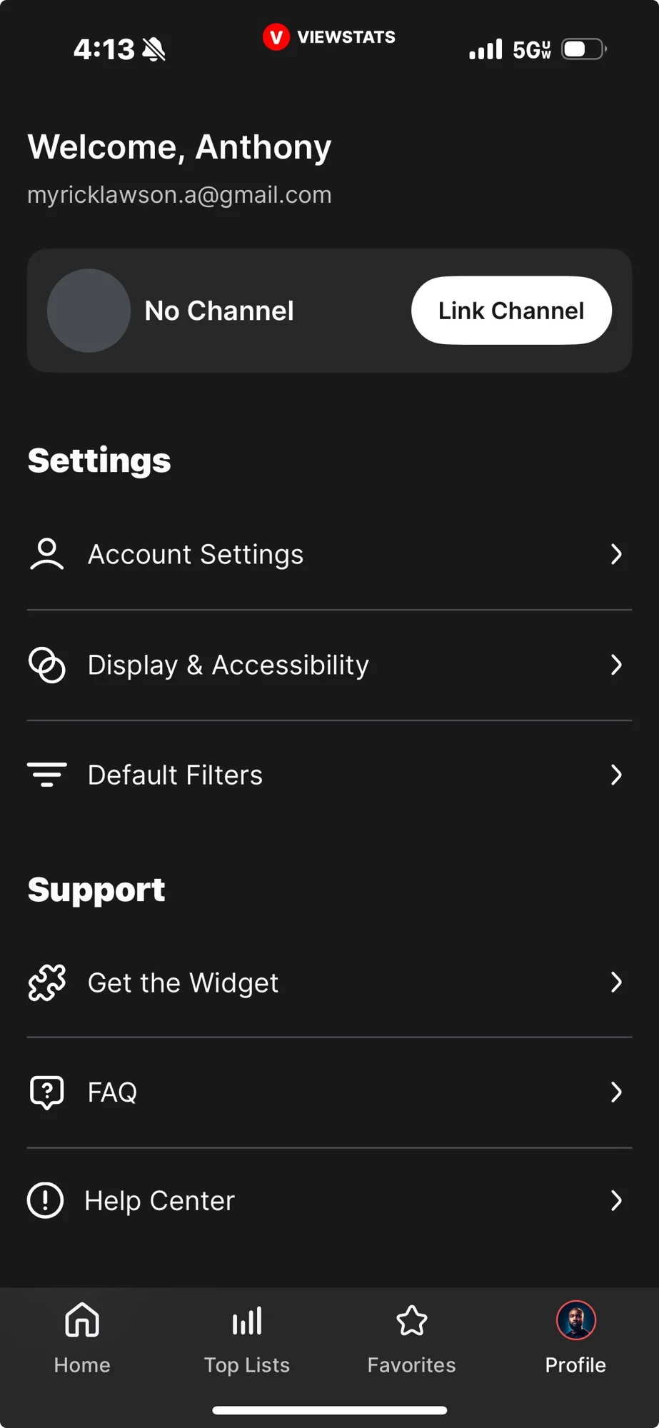 My Profile: a consistent system for account settings and navigation.