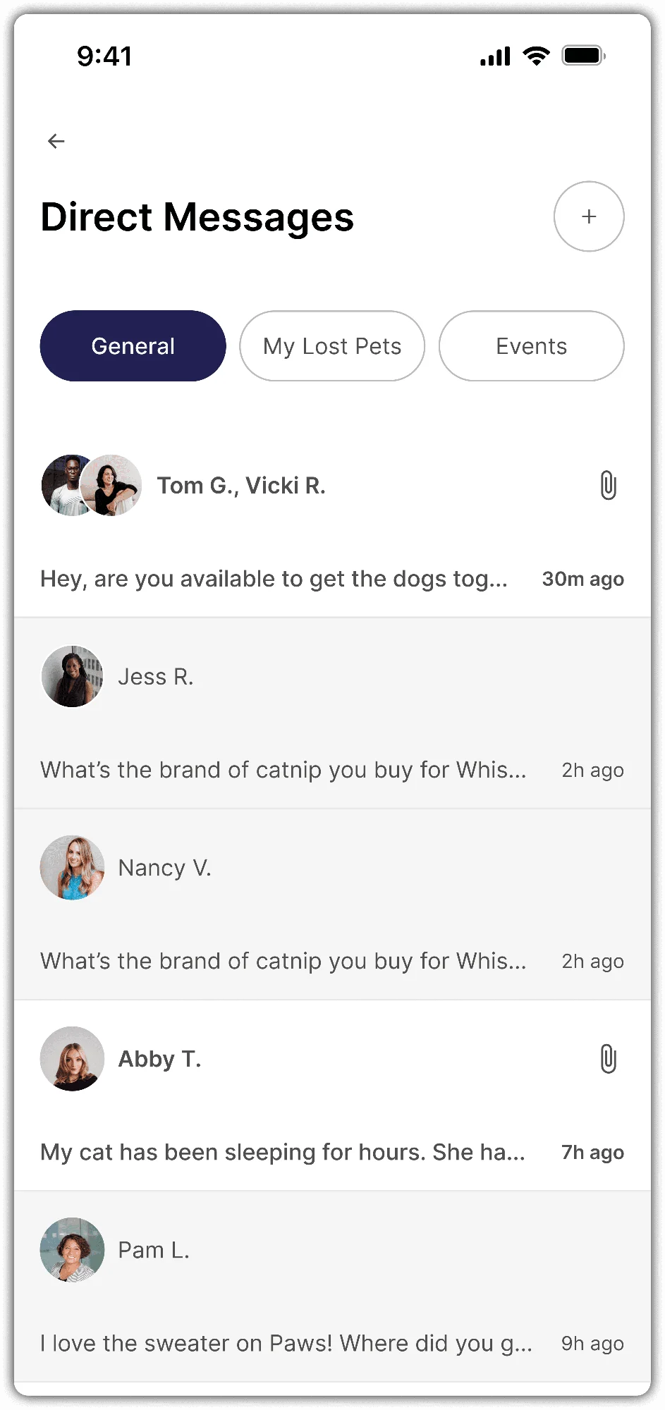 Messaging: a connected community experience.